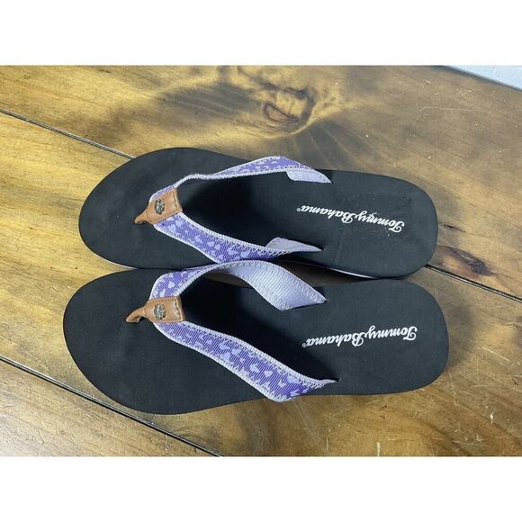 Tommy Bahama Woman's Miramar Flip Flops Purple Size 8 - Picture 4 of 7